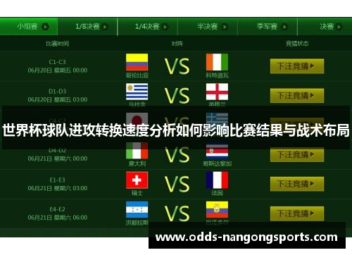 世界杯球队进攻转换速度分析如何影响比赛结果与战术布局