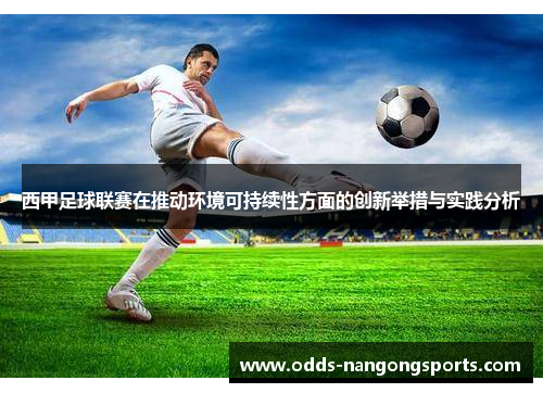 西甲足球联赛在推动环境可持续性方面的创新举措与实践分析