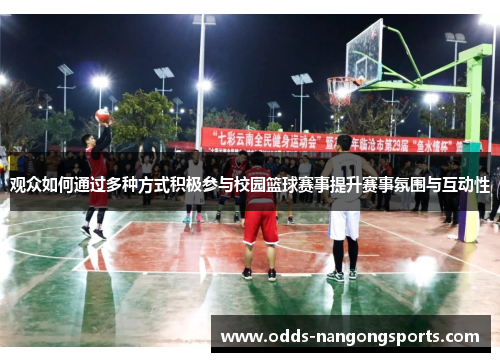 观众如何通过多种方式积极参与校园篮球赛事提升赛事氛围与互动性